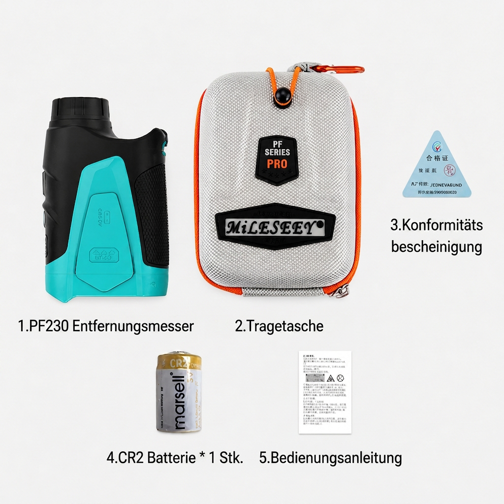 Golf-Entfernungsmesser mit Schalter, 600 m Reichweite mit 6-facher Vergrößerung und schnellem Flaggenverschluss mit Impulsvibration für Golf.