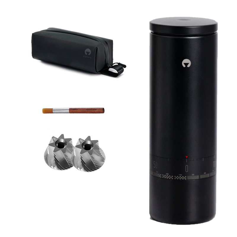 Tragbare elektrische Kaffeemühle｜39 mm konisches Mahlwerk｜bürstenloser BLDC-Motor｜60 Mahlstufen｜IP65 wasserdicht und antistatisch｜ideal für Filter und Espresso