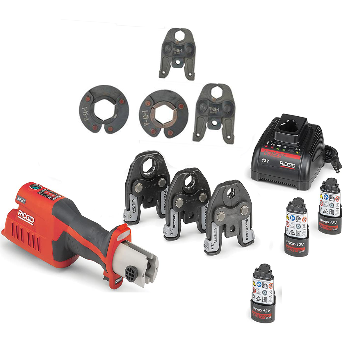 Kompaktpressen-Werkzeugsatz, Modell 57373 RP 241, mit 1/2 ProPress-Klemme