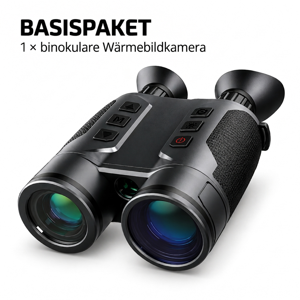 Wärmebild-Fernglas mit Laser-Entfernungsmesser und GPS-Navigation, Nachtsicht-Outdoor-Beobachtungsgerät für Jagd und Naturbeobachtung