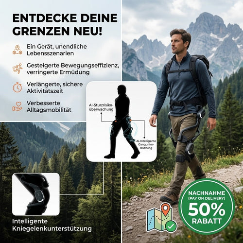 Die nächste Generation intelligenter Exoskelette. Entdecken Sie weitere Wege und genießen Sie ein müheloseres Bewegungserlebnis.